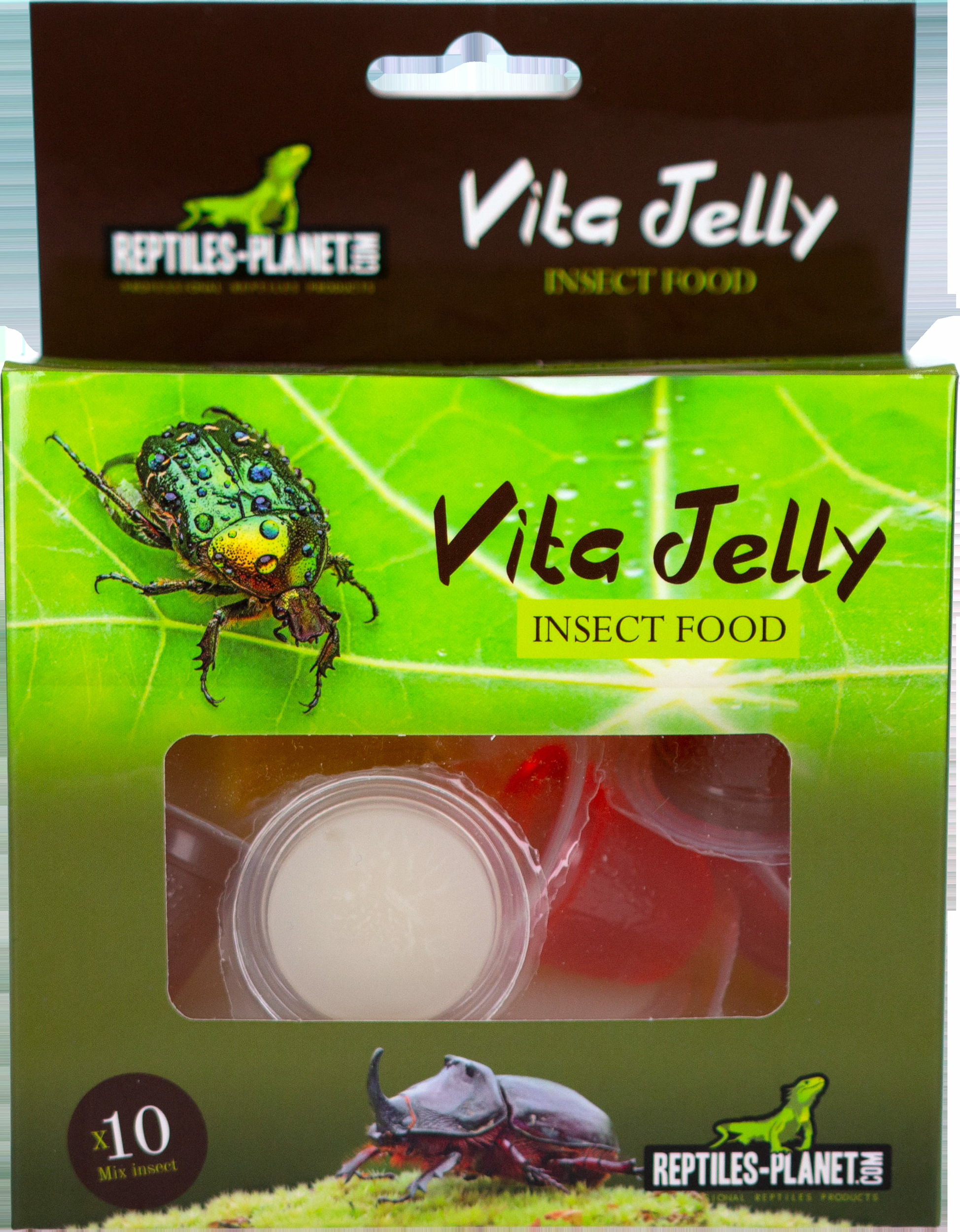 REPTILES PLANET Vita Jelly Mix Insects lot de 10 pots de nourritures gélifiées pour insectes