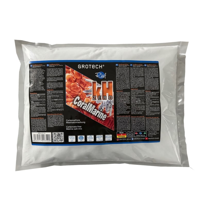 GROTECH CoralMarine KH Zéro 4 Kg mélange spécial pour réduire la valeur KH en aquarium marin