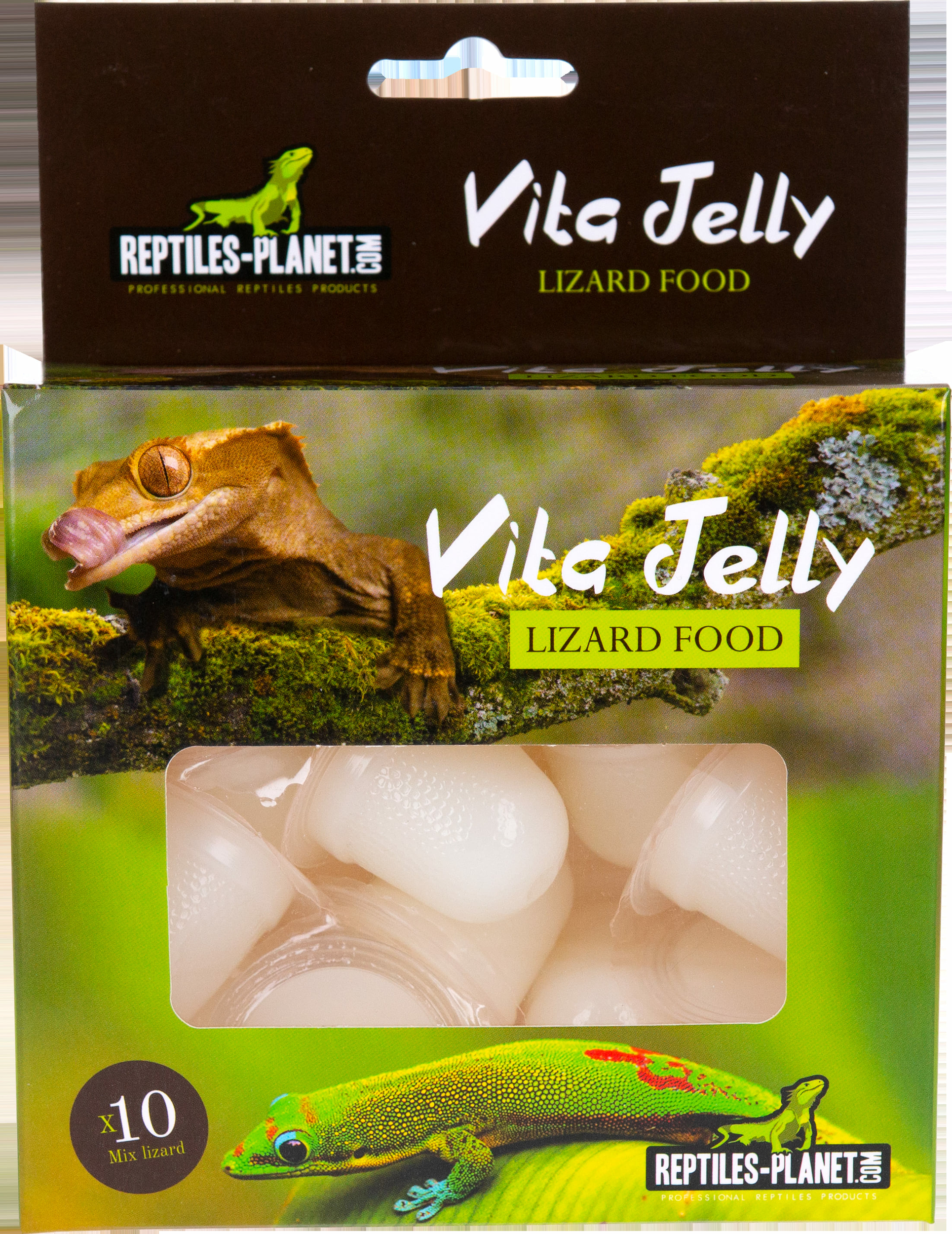 REPTILES PLANET Vita Jelly Vitamin Lizard lot de 10 pots complément vitaminé gélifié pour lézards