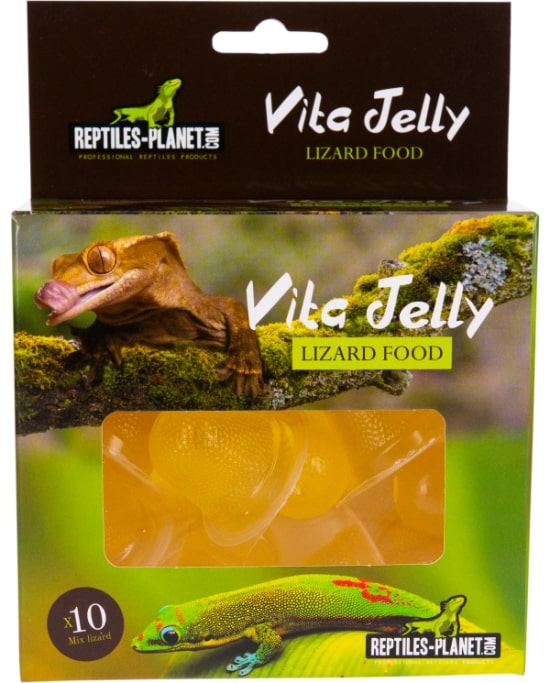 REPTILES PLANET Vita Jelly Banana Lizard lot de 10 pots complément gélifié à base de Banane pour lézards