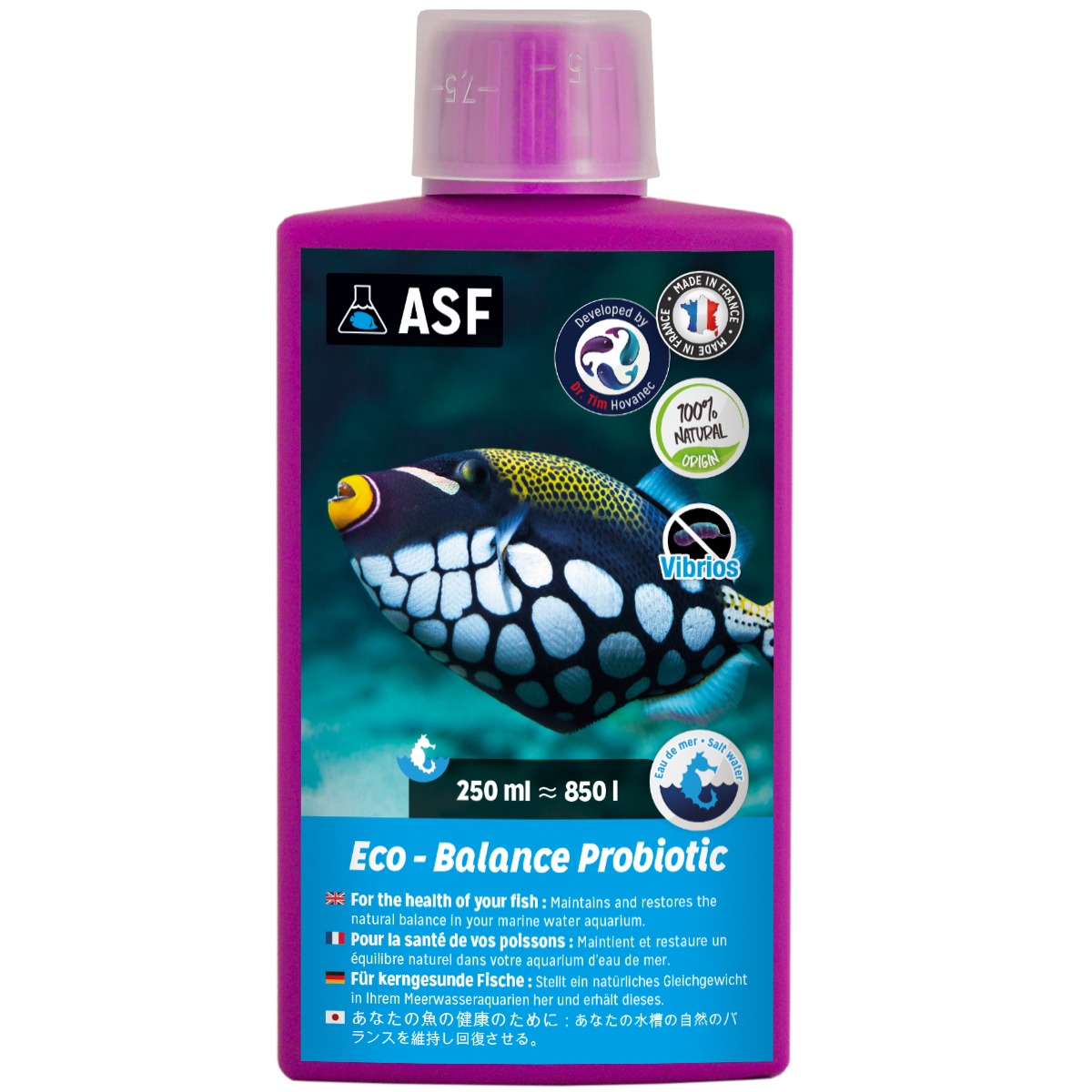 AQUARIUM SYSTEMS Eco-Balance Probiotic 250 ml bactéries probiotiques pour maintenir et restaurer l\'équilibre de l\'aquarium marin