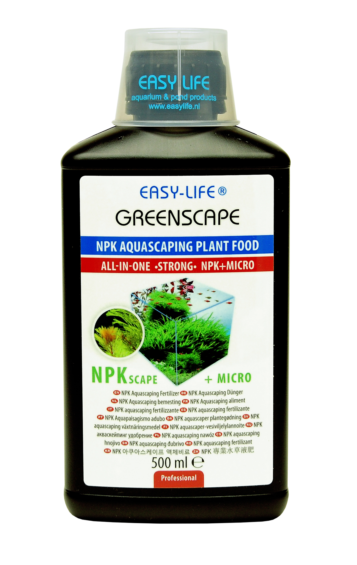 EASY-LIFE Green Scape 500 ml engrais liquide riche en élément NPK pour plantes d\'aquarium à feuillage vert