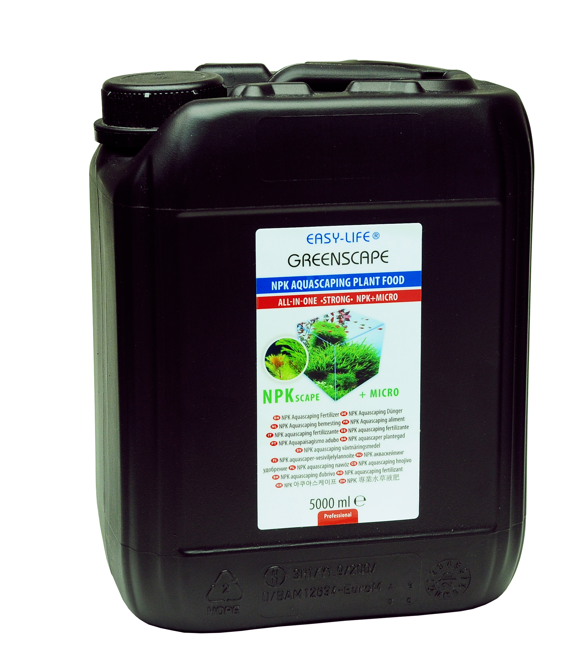 EASY-LIFE Green Scape 5 L engrais liquide riche en élément NPK pour plantes d\'aquarium à feuillage vert