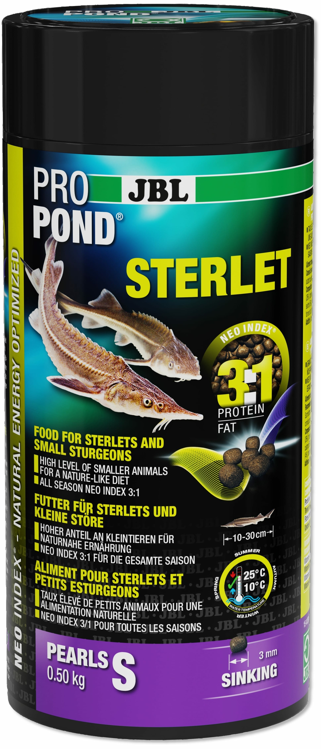JBL ProPond Sterlet S 1 L nourriture complète pour Esturgeons de 10 à 30 cm