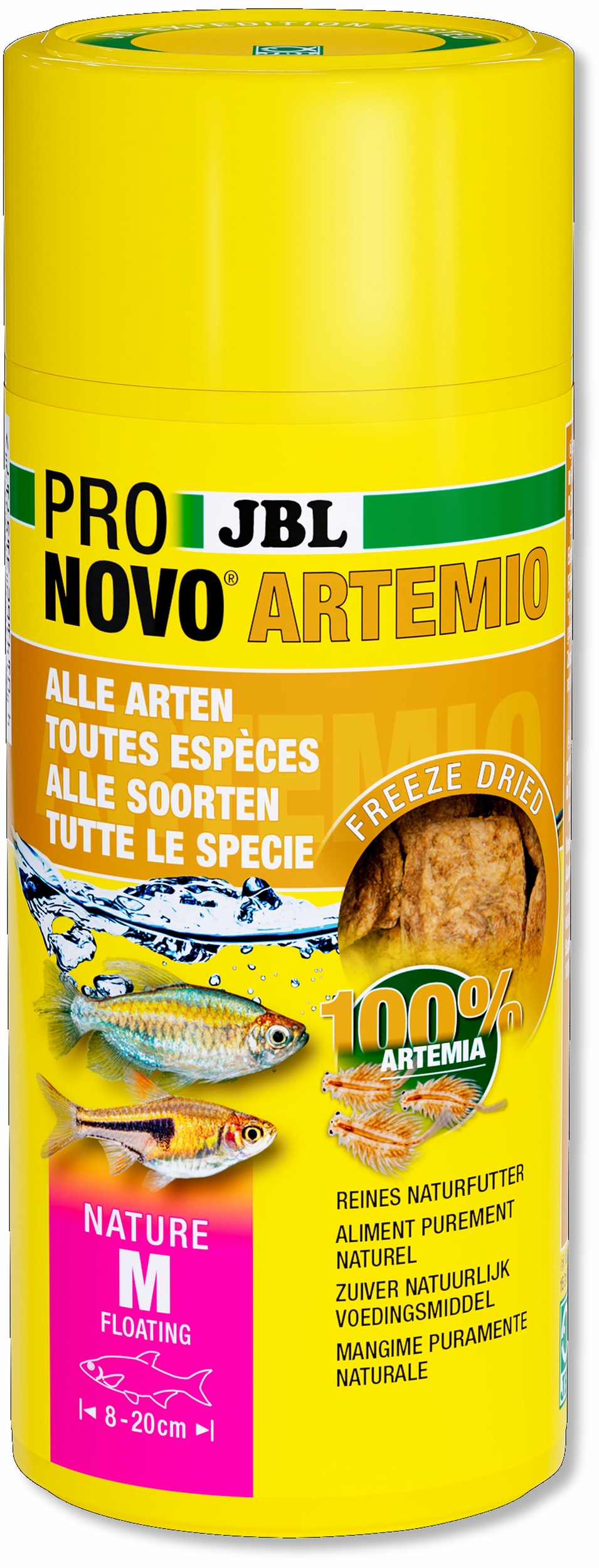 JBL ProNovo Artemio 250 ml Artémias lyophilisés pour poissons de 8 à 20 cm