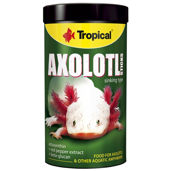 TROPICAL AxoLotl Sticks 250 ml nourriture en bâtonnets à haute teneur en protéines spéciale pour Axolotls
