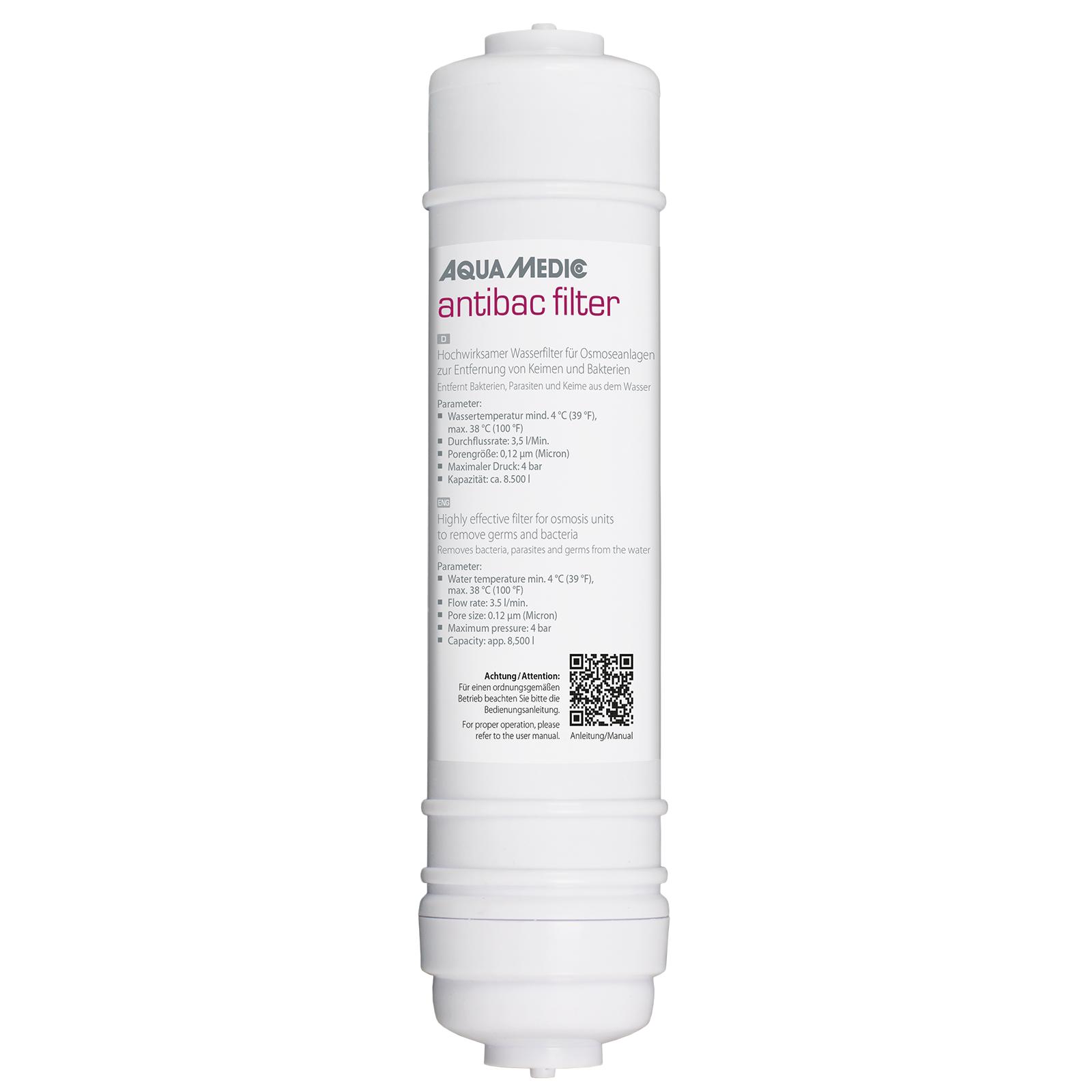 AQUA MEDIC Antibac Filter cartouche d\'osmoseur pour l\'élimination des germes et des bactéries de l\'eau
