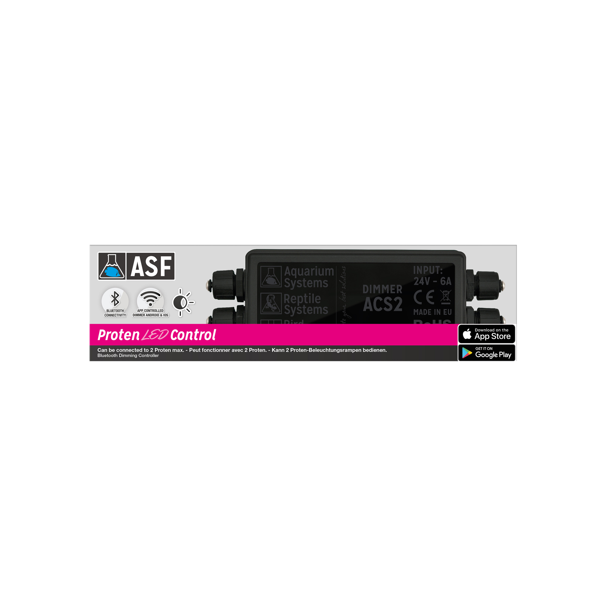 AQUARIUM SYSTEMS Proten Led Control contrôleur pour 2 rampes d\'éclairage Proten