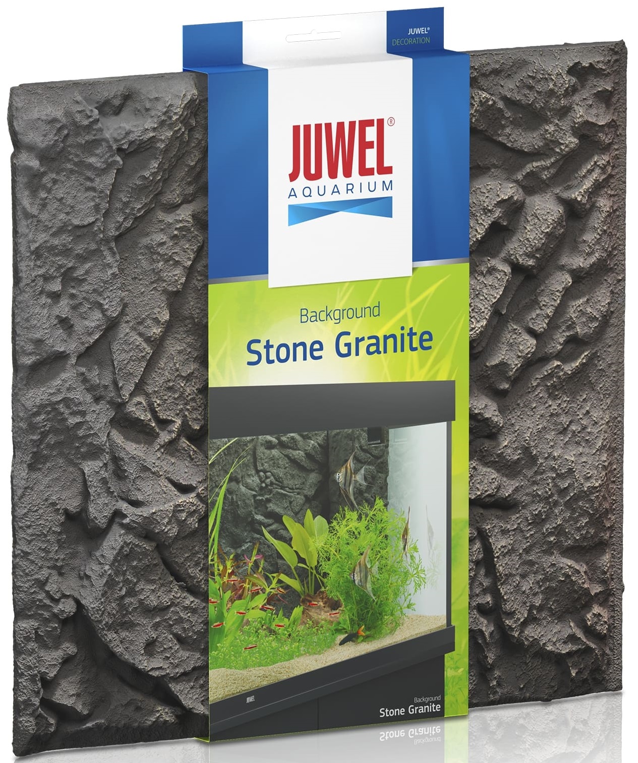 JUWEL Stone Granite plaque de fond 3D 60 x 55 cm pour l\'habillage de la vitre arrière de votre aquarium