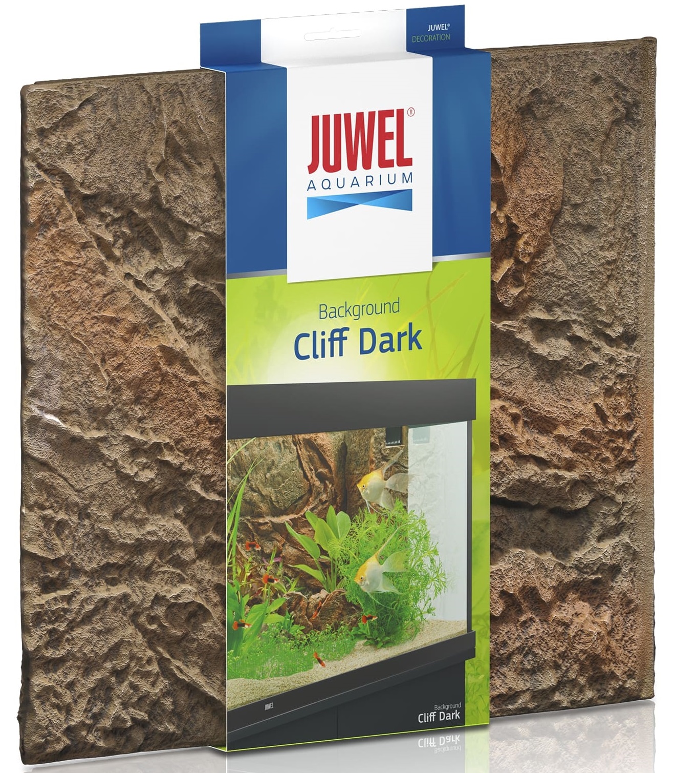 JUWEL Cliff Dark plaque de fond 3D 60 x 55 cm pour l\'habillage de la vitre arrière de votre aquarium