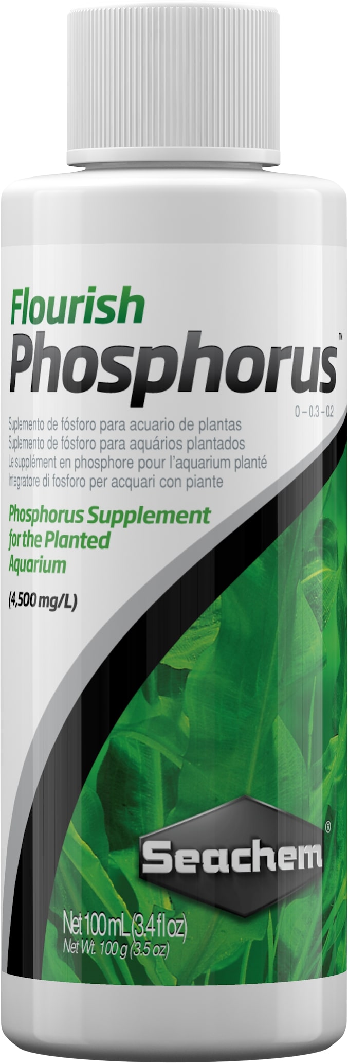 SEACHEM Flourish Phosphorus 100 ml source phosphate de potassium pour plantes d\'aquarium