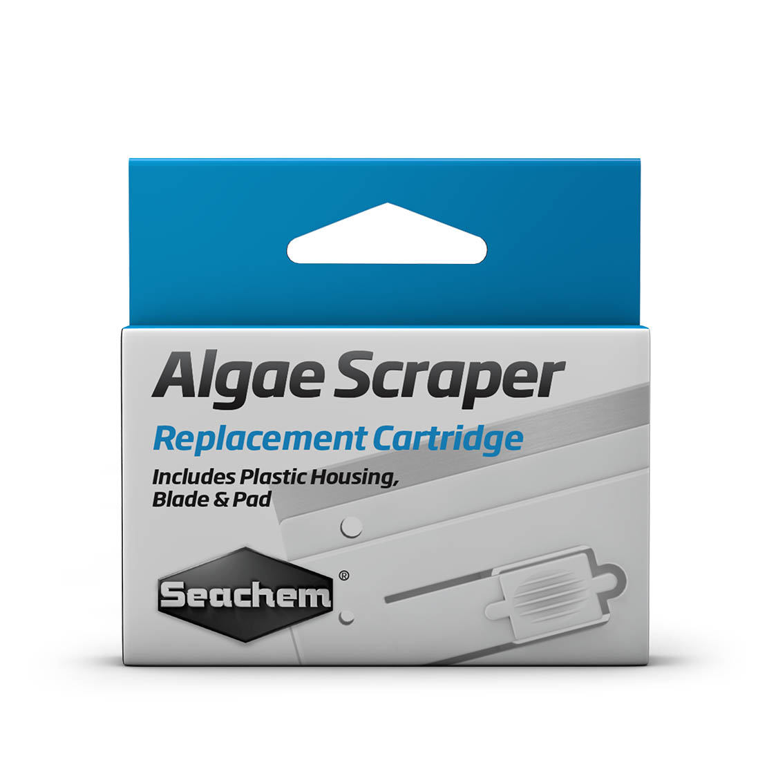SEACHEM Algae Scraper Remplacement boitier complet avec lame et Pad pour racloir
