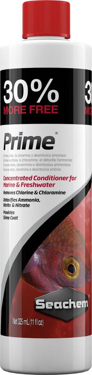 SEACHEM Prime 250 ml + 30% OFFERT conditionneur d\'eau complet pour aquarium d\'eau douce et d\'eau de mer