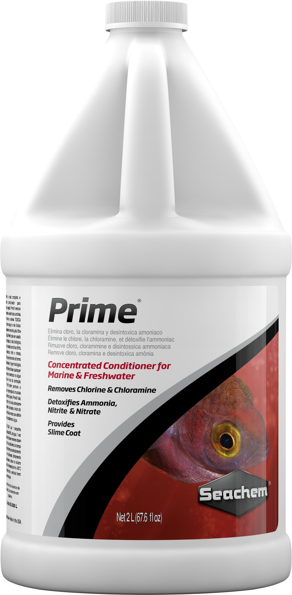 SEACHEM Prime 2 L conditionneur d\'eau complet pour aquarium d\'eau douce et d\'eau de mer