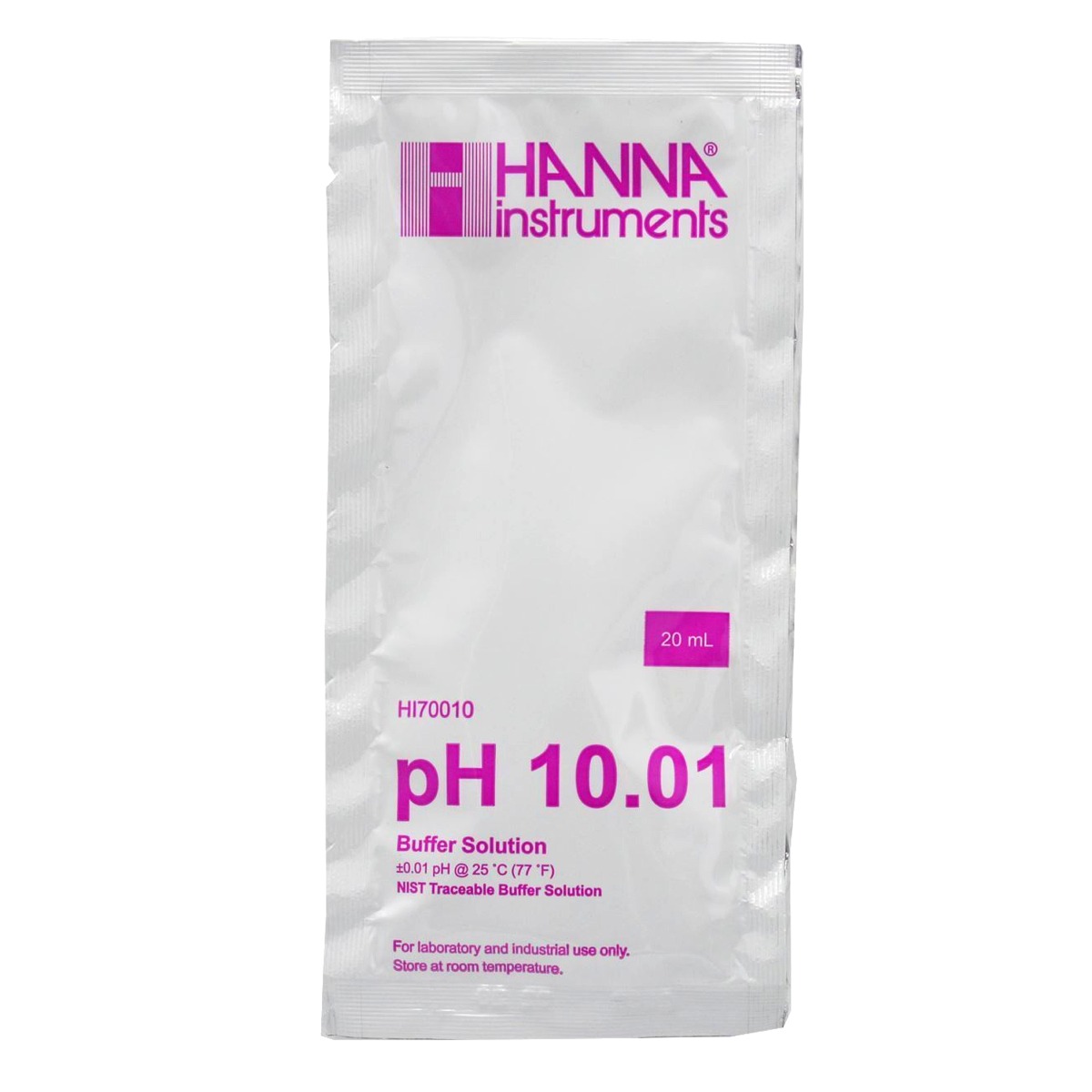 HANNA Solution d\'étalonnage pH 10.01 20 ml pour électrodes pH et pH-mètre toutes marques