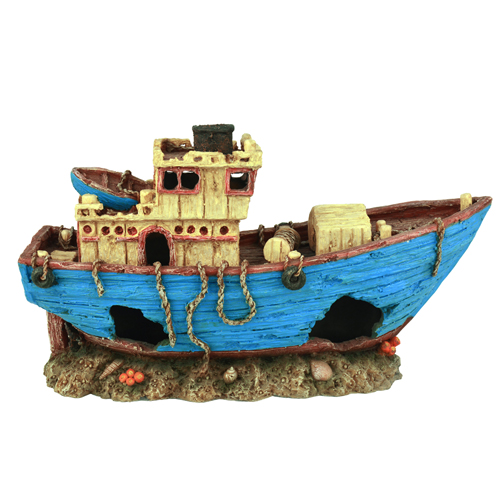 HOBBY MS Arkona 29 x 17,5 x 11 cm épave de bateau décorative pour aquarium