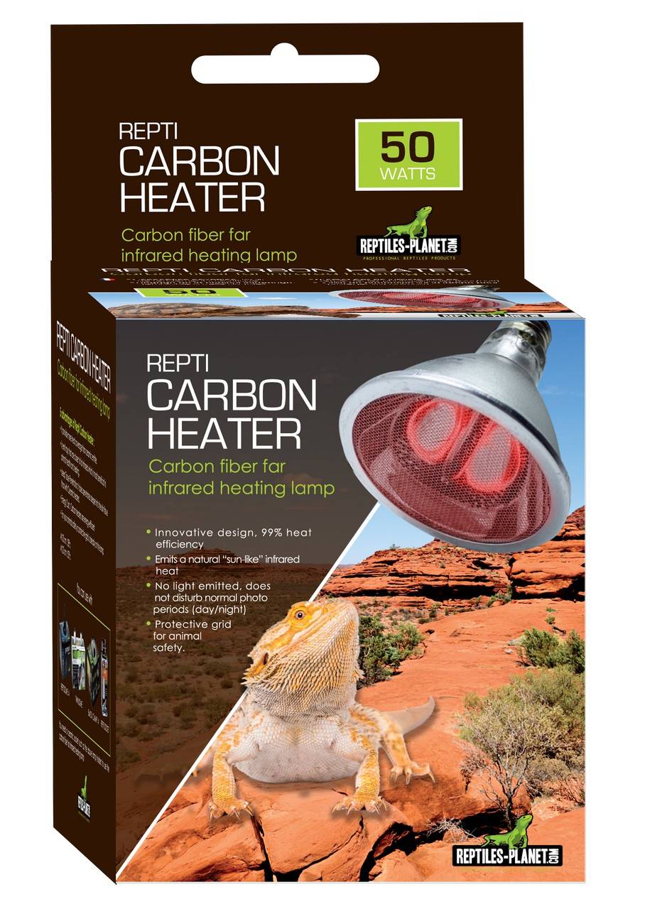 REPTILES PLANET Repti Carbon Heater 50W lampe chauffante avec résistance en carbone pour terrarium
