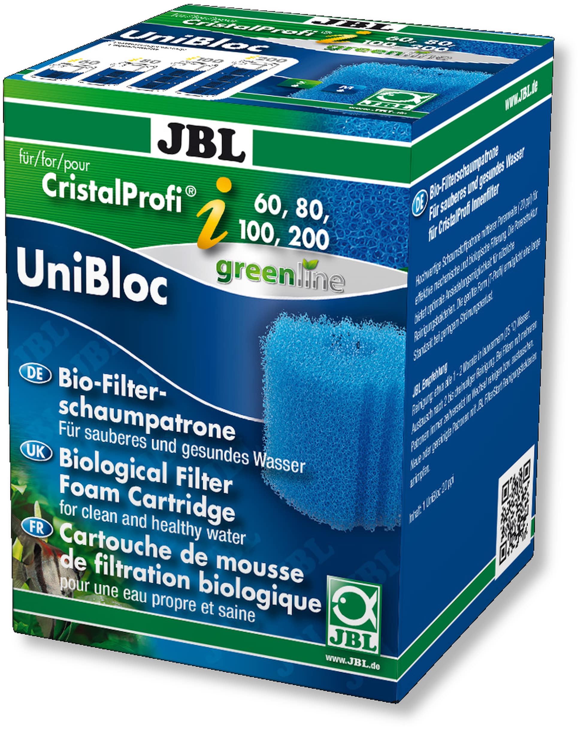 JBL UniBloc mousse pour filtre CristalProfi et CristalProfi GreenLine i60, i80, i100, i200