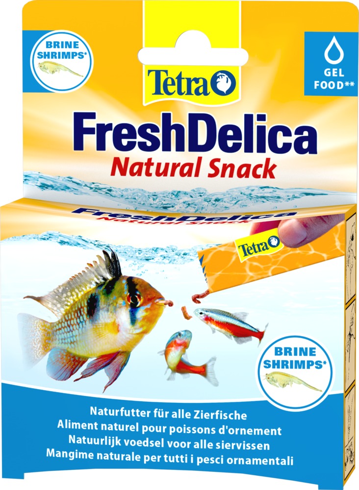 TETRA FreshDelica Brine Shrimps nourriture en gelée à base d\'Artemias pour tous les poissons