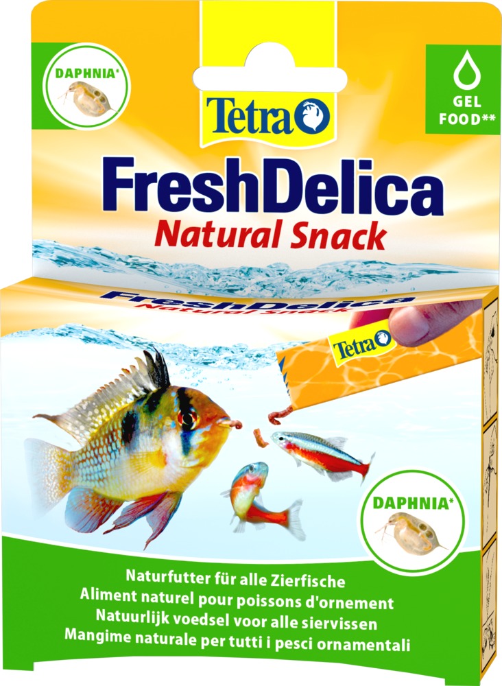 TETRA FreshDelica Daphnia nourriture en gelée à base de Daphnies pour tous les poissons