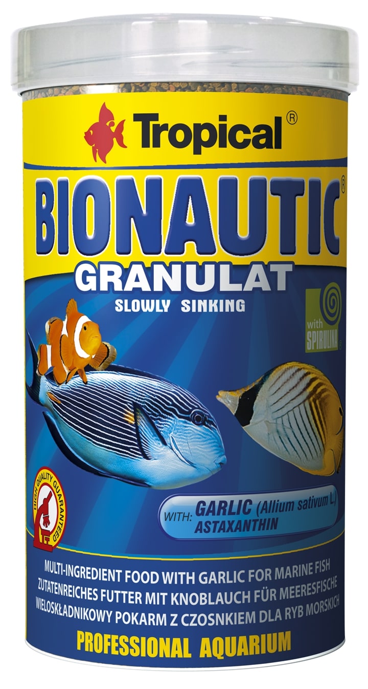 TROPICAL BioNautic Granulat 500 ml nourriture granulée pour poissons d\'eau de mer, crustacés et invertébrés