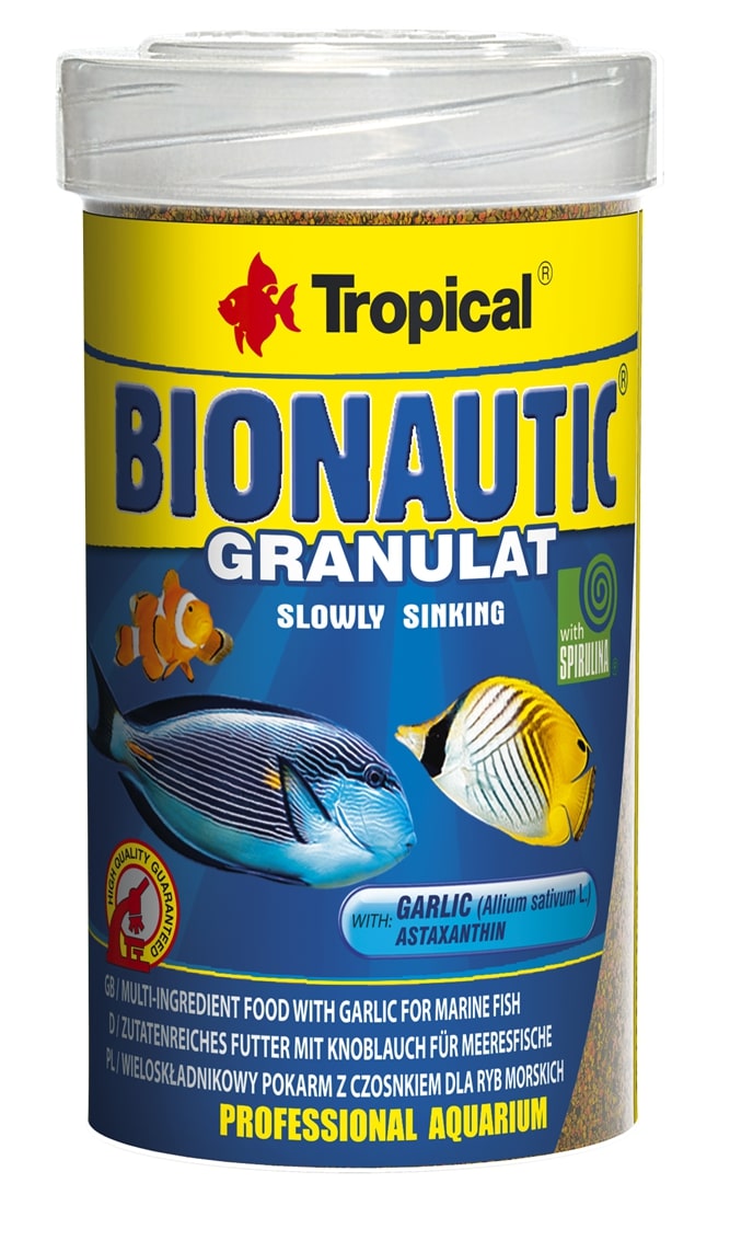 TROPICAL BioNautic Granulat 100 ml nourriture granulée pour poissons d\'eau de mer, crustacés et invertébrés