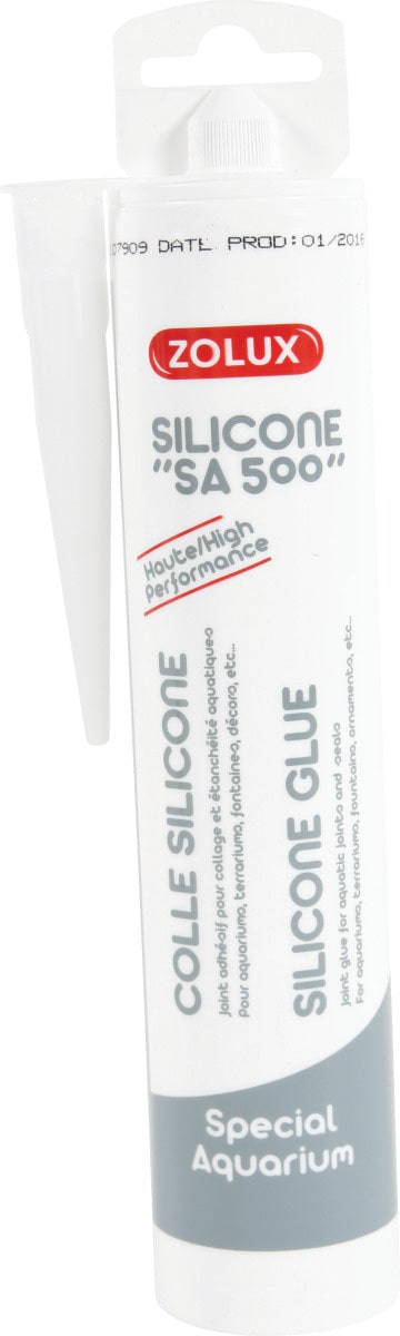 ZOLUX SA 500 colle silicone transparente 310 ml pour collage d\'aquarium en verre