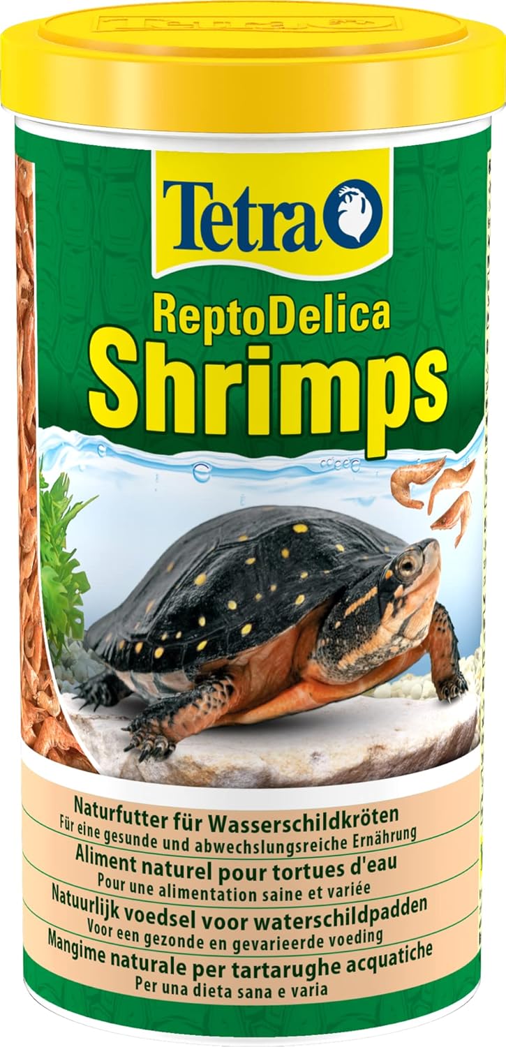 TETRA ReptoDelica Shrimps 1 L crevettes séchées entières pour tortues d\'eau