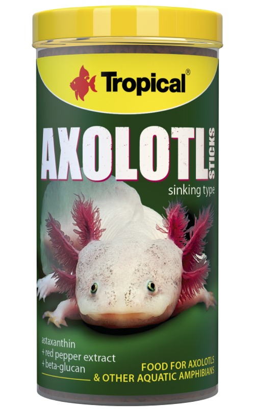 TROPICAL AxoLotl Sticks 250 ml nourriture en bâtonnets à haute teneur en protéines spéciale pour Axolotls