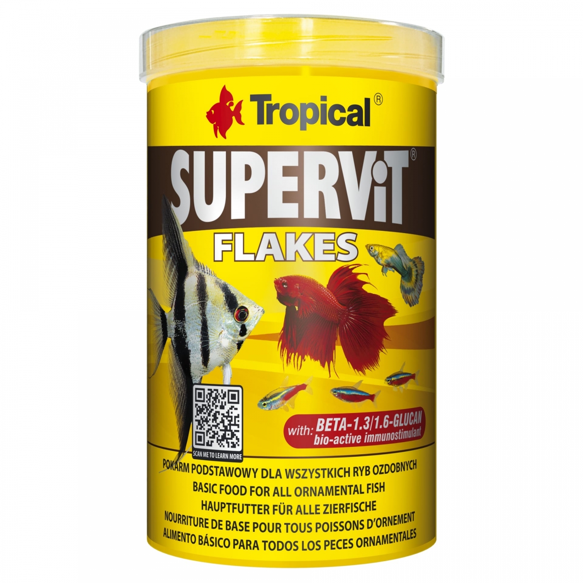 TROPICAL SuperVit 1L nourriture de base en flocons pour tous poissons tropicaux d\'ornement