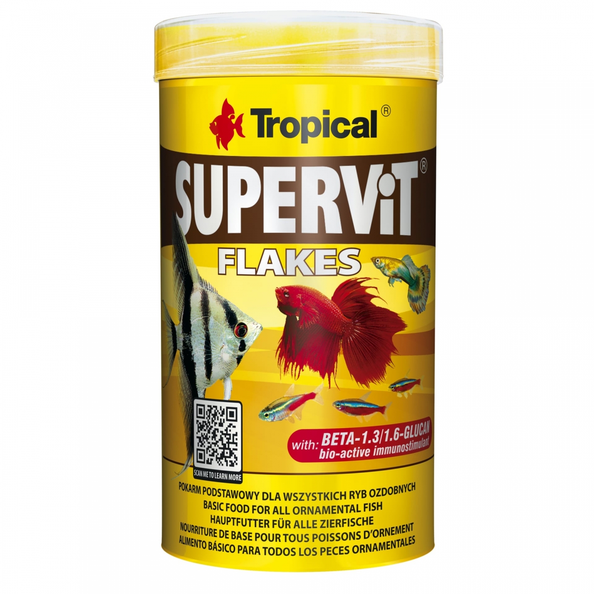 TROPICAL SuperVit 250 ml nourriture de base en flocons pour tous poissons tropicaux d\'ornement