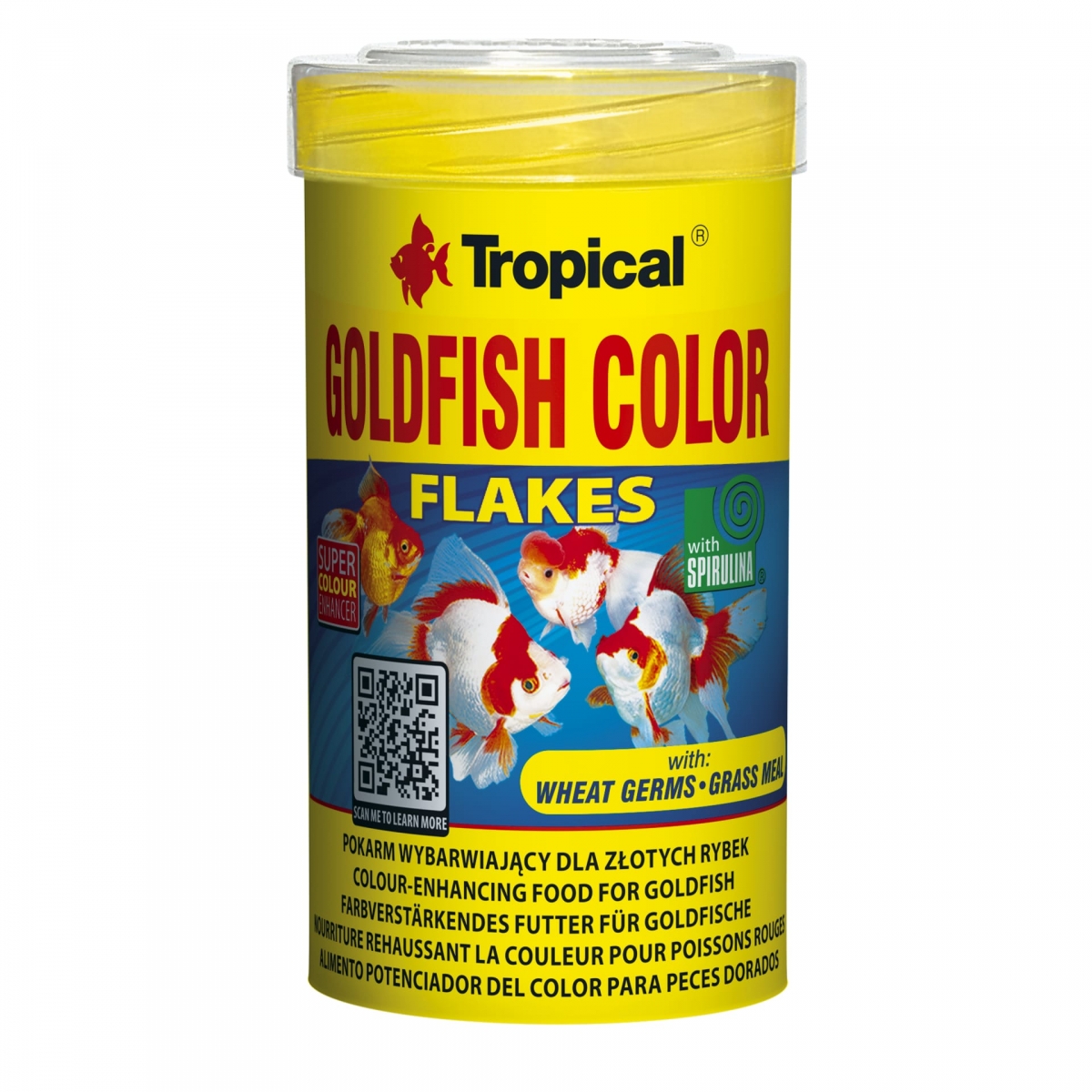 TROPICAL Goldfish Color Flakes 100 ml nourriture en flocons pour poissons rouges et jeunes Koïs