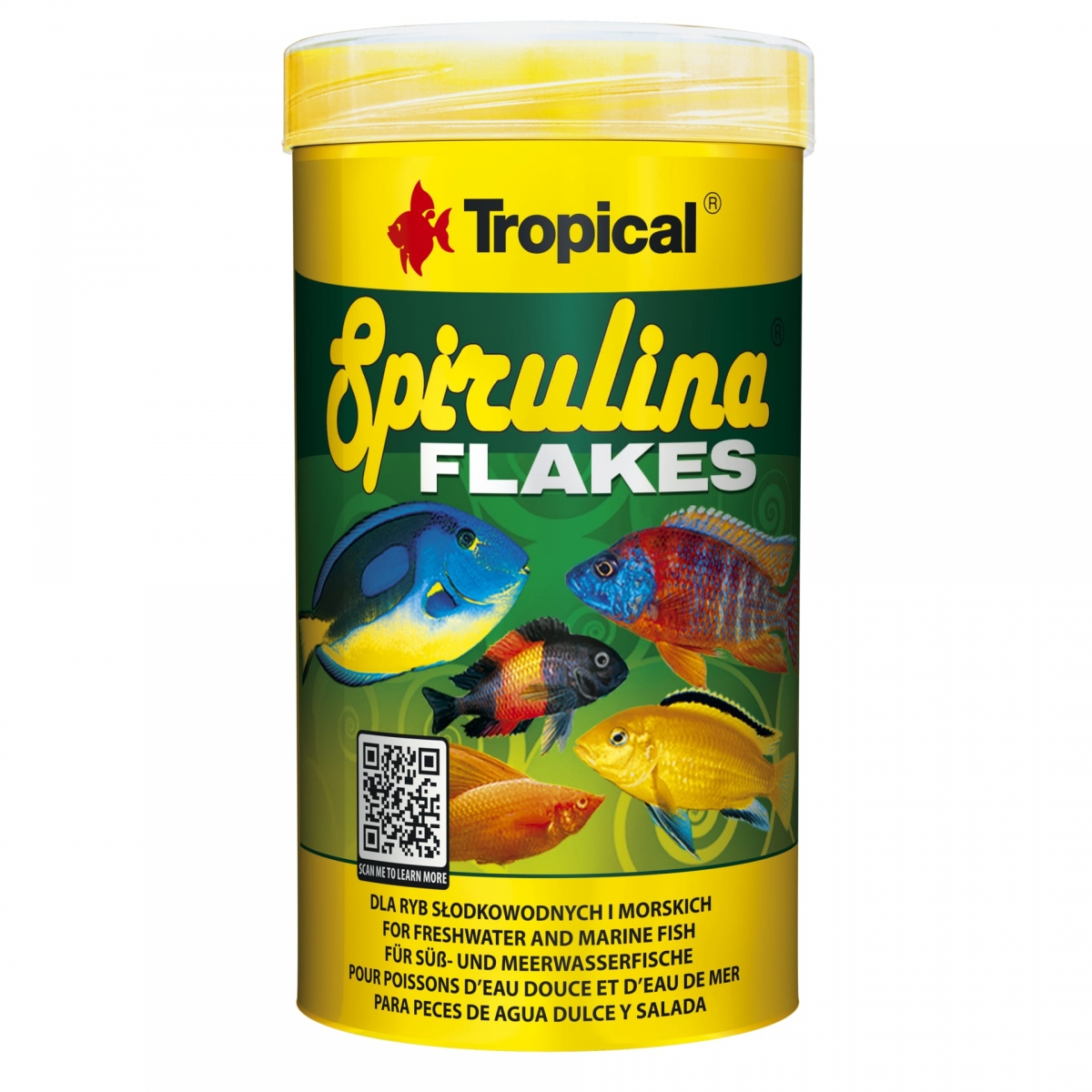 TROPICAL Spirulina Flakes 250ml nourriture végétale en flocons avec algues spirulina