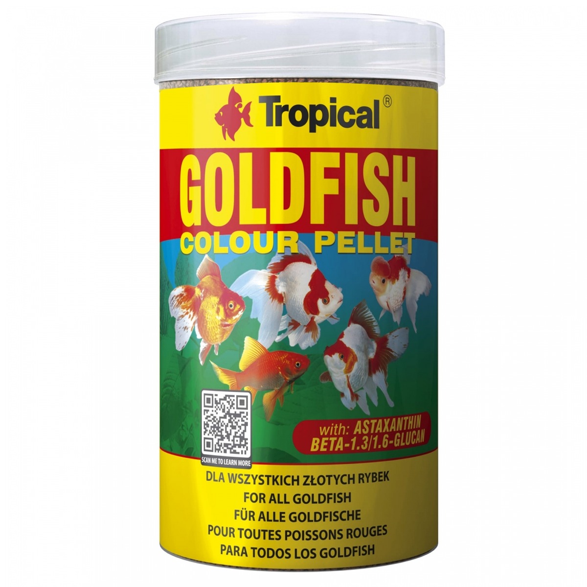 TROPICAL Goldfish Colour Pellet 250ml nourriture granulée, rehaussant la couleur des poissons rouges et jeunes koi