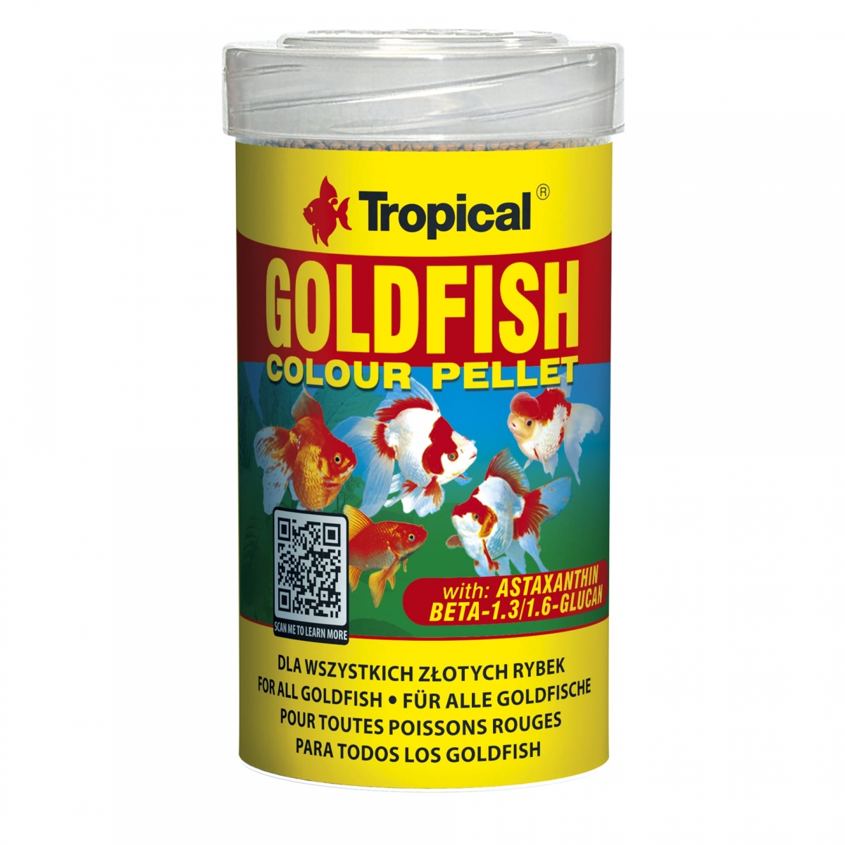 TROPICAL Goldfish Colour Pellet 100ml nourriture granulée, rehaussant la couleur des poissons rouges et jeunes koi