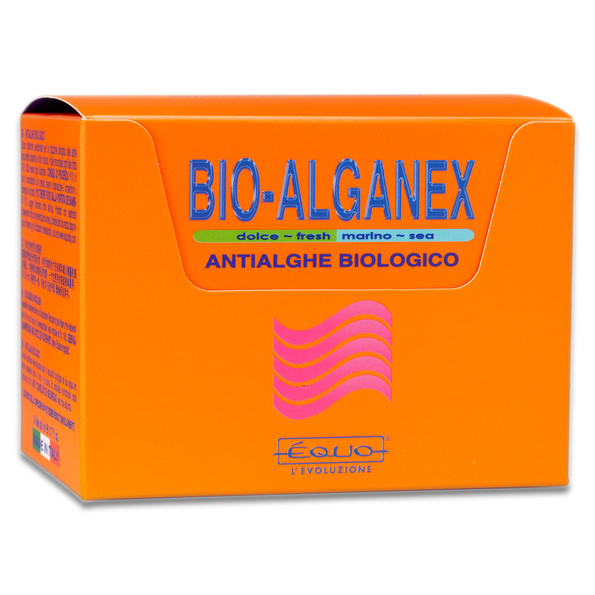 EQUO Bio-Alganex 24 Ampoules anti-algues biologique pour aquarium d\'eau douce et d\'eau de mer