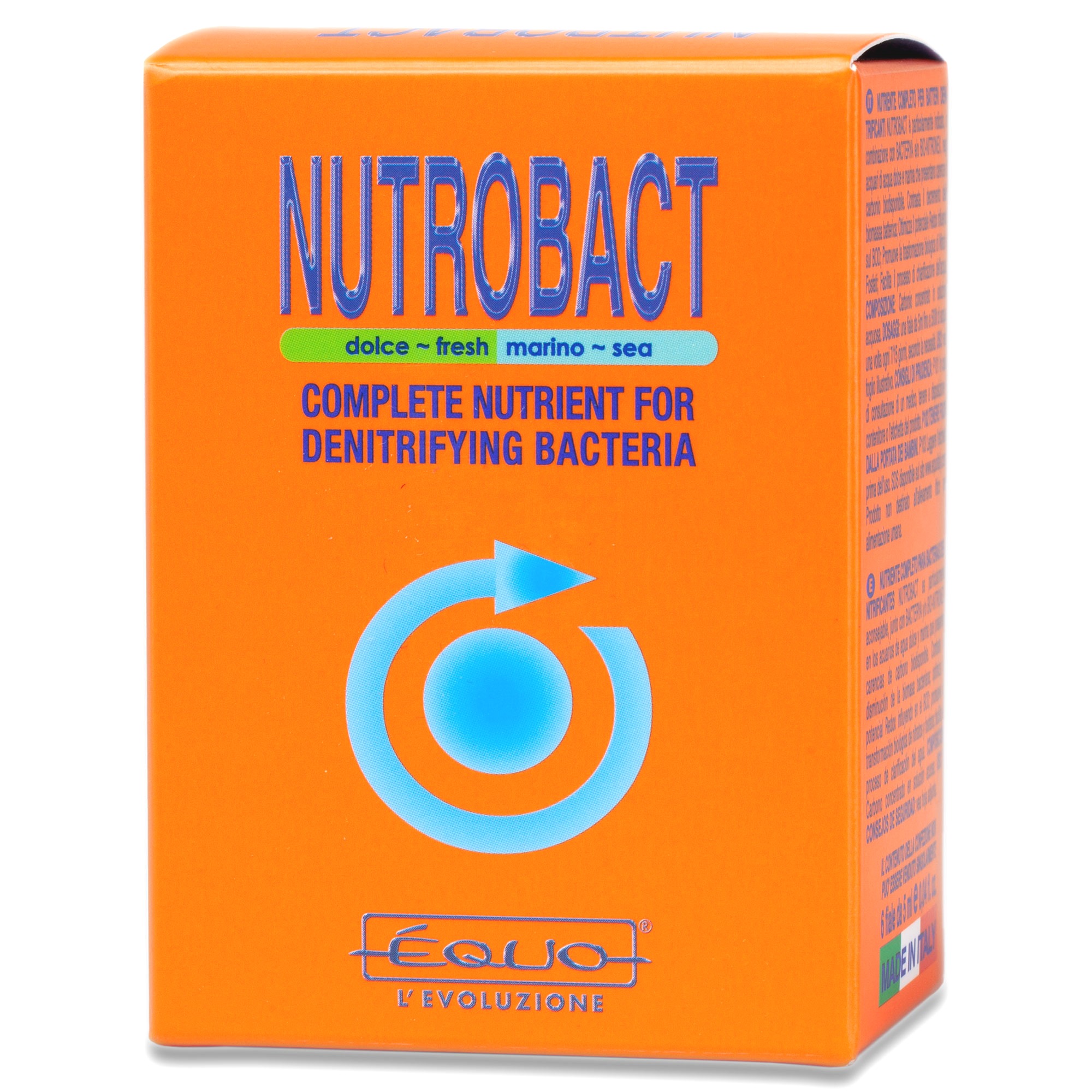 EQUO NutroBact 6 ampoules booster complets pour bactéries dénitrifiantes