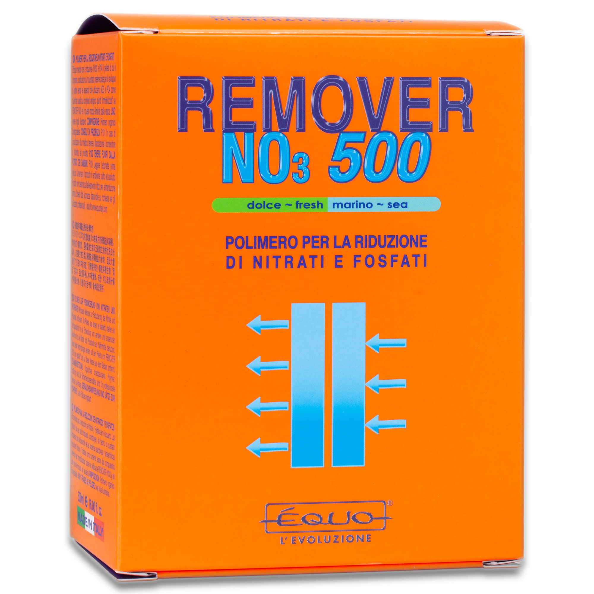EQUO Remover NO3 500 ml Biopellets anti-nitrates pour aquarium d\'eau douce et eau de mer