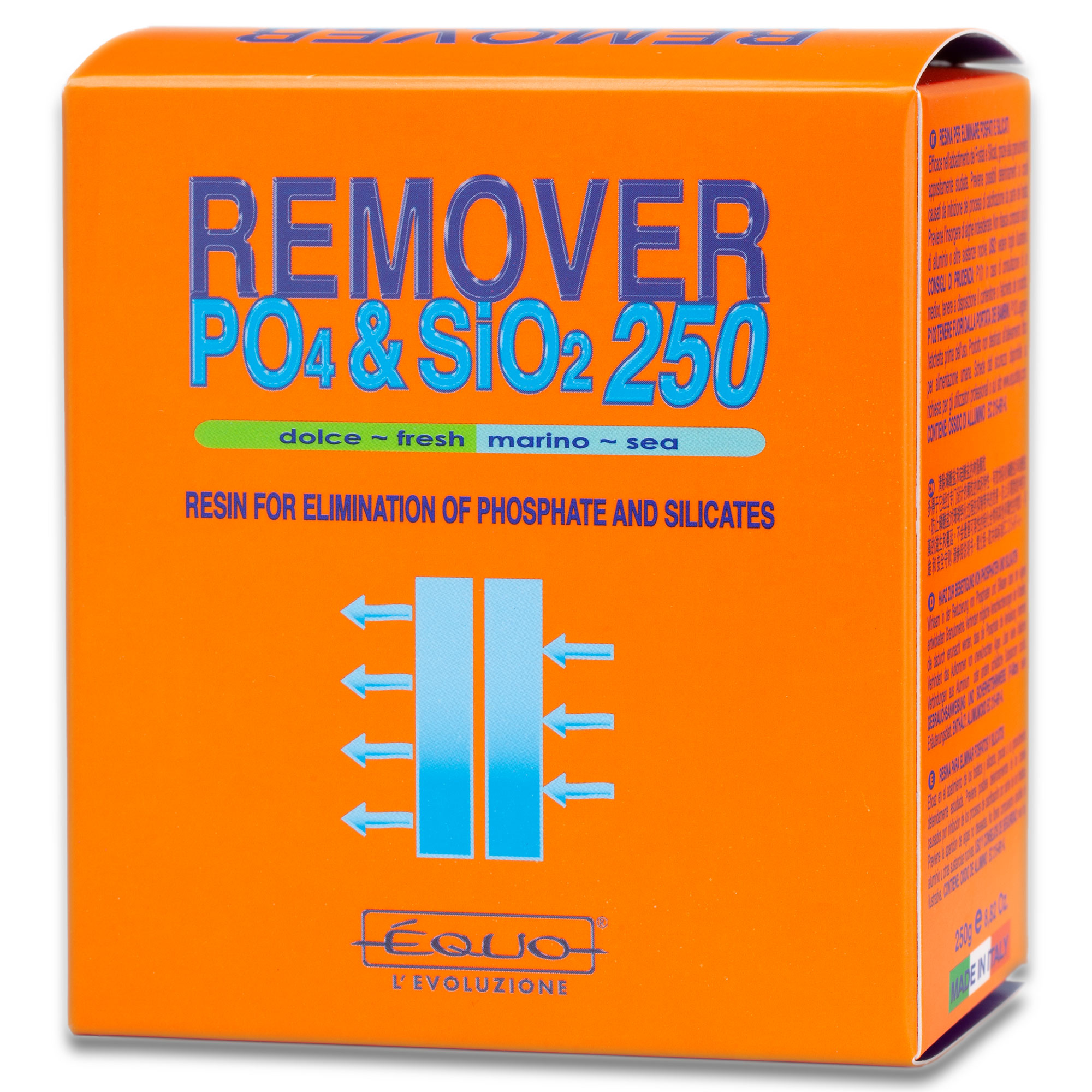 EQUO Remover PO4 & SiO2 250 gr résine anti phosphates et silicates pour aquarium d\'eau douce et eau de mer