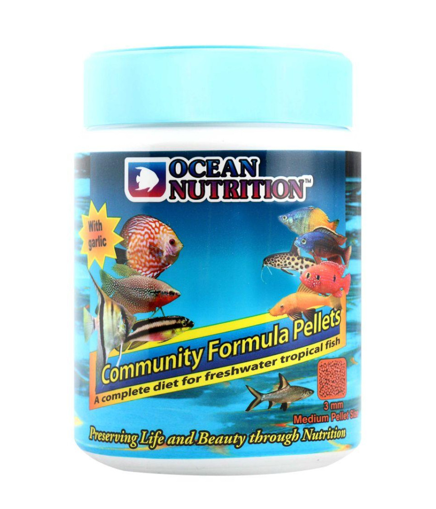 ocean-nutrition-community-formula-pellets-m-350-gr-nourriture-granules-3-mm-pour-poissons-d-eau-douce