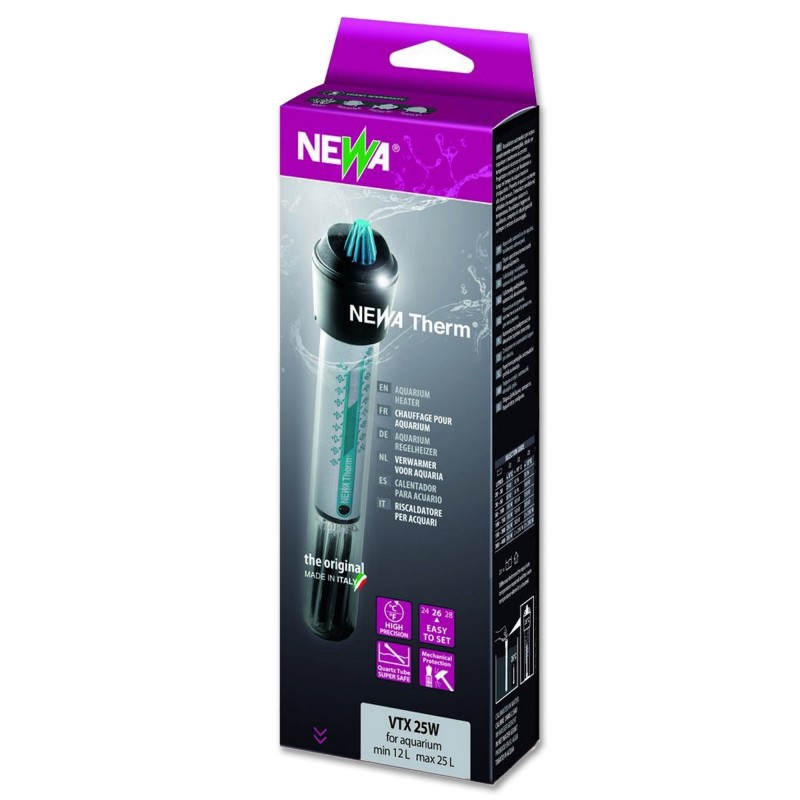NEWA Therm 25W chauffage avec thermostat intégré pour aquarium de 12 à 25 L