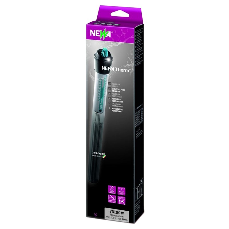 NEWA Therm 200W chauffage avec thermostat intégré pour aquarium de 100 à 200 L