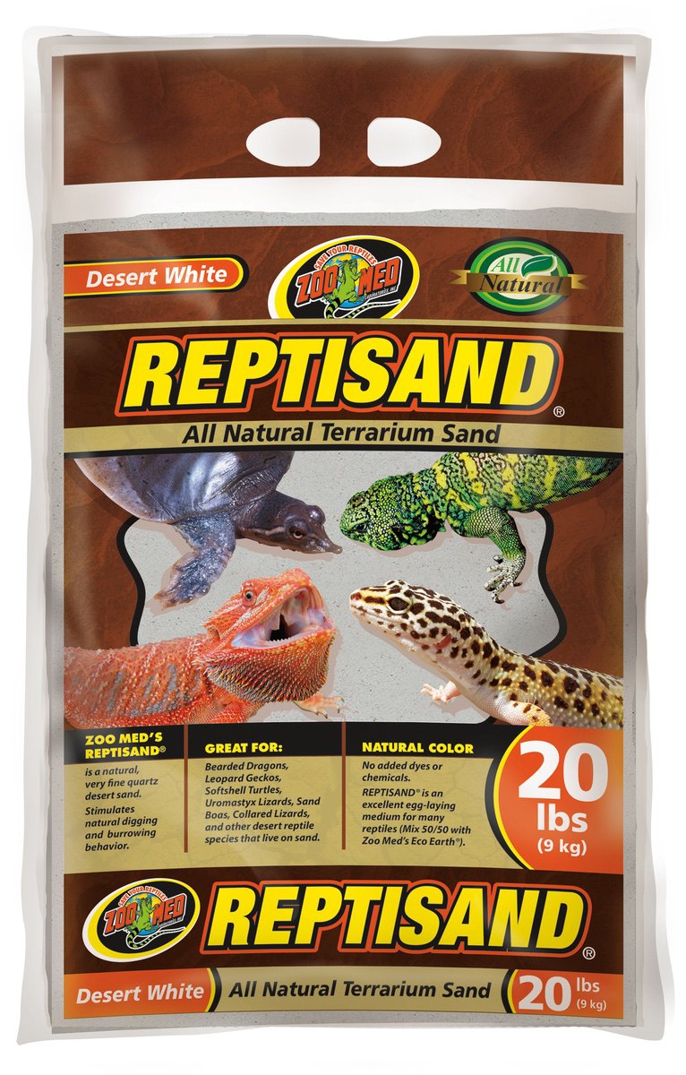 ZOOMED ReptiSand White 9 Kg sable blanc extra-fin pour reptiles désertiques