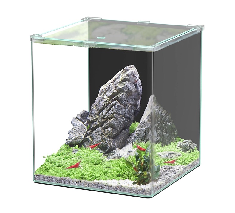 AQUATLANTIS Kubus Curve 44 L Basic cuve nue 34 x 34 x 38 cm bords arrondis et couvercle