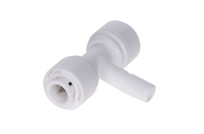AQUAVIE Raccord en T Stem Plug avec 2 sorties tuyau 1/4 et une sortie mâle 1/4