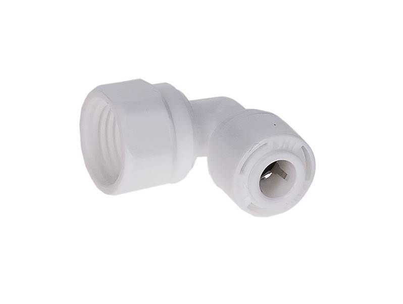 AQUAVIE Raccord en L pour tuyau 1/4 vers filetage femelle 1/8