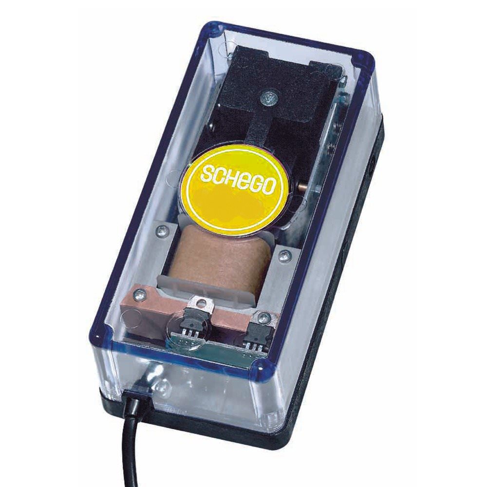 SCHEGO Optimal electronic 12V pompe à air haute de qualité avec débit jusqu\'à 150 L/h. Alimentation toutes sources 12v (voiture,...)