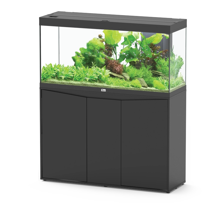 AQUATLANTIS Splendid Ultra 120 x 40 x 61 cm Noir 293 L aquarium équipé avec meuble à portes