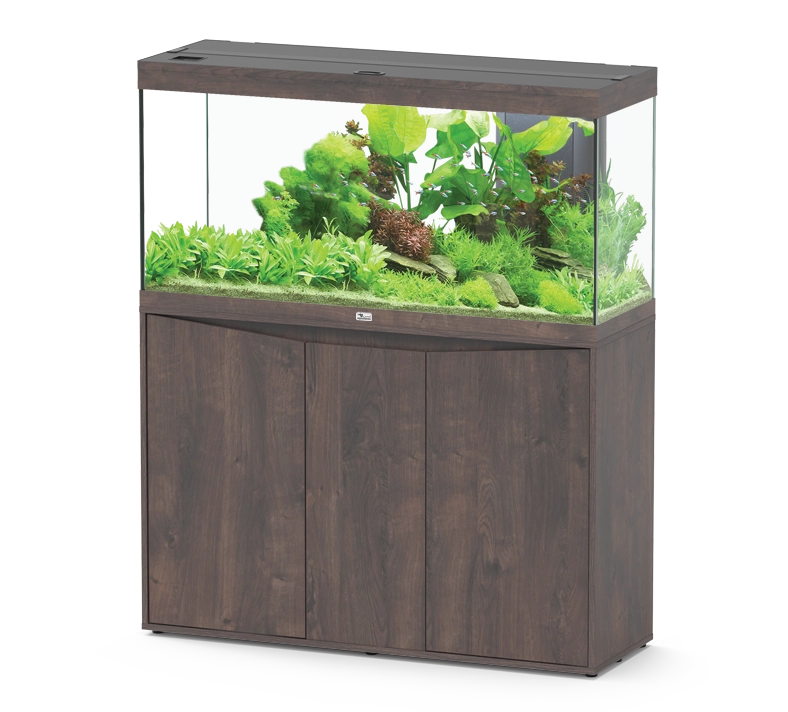 AQUATLANTIS Splendid Ultra 120 x 40 x 61 cm couleur Chêne Sauvage Brun 293 L aquarium équipé avec meuble à portes