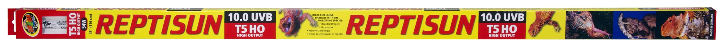 ZOOMED ReptiSun T5 HO 10% UV-B 54W 115 cm tube néon pour reptiles